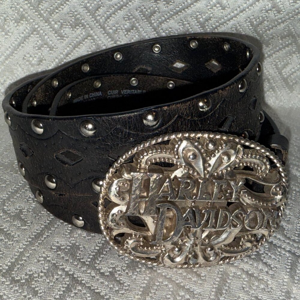 Harley-Davidson Leather Studded Belt
